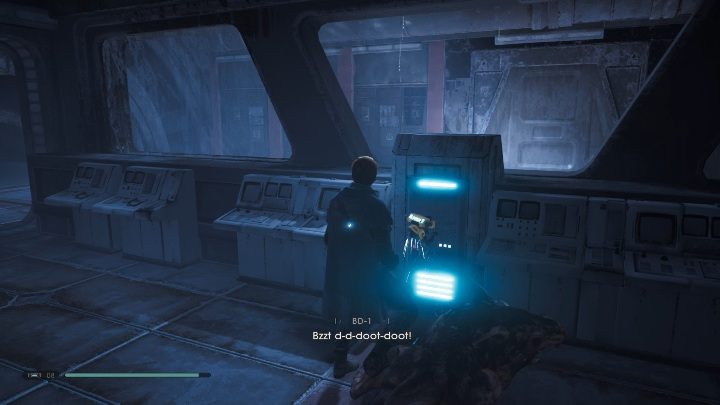 First, let BD-1 to unlock another door - Broken Wing Electrified Water Puzzle - Bogano | Jedi Fallen Order - Riddles - Star Wars Jedi Fallen Order Guide