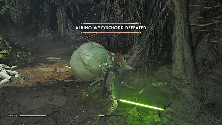 Near the spiders lair, you can find, e - Albino Wyyyschokk (Kashyyyk) | Fallen Order Boss - Bosses - Star Wars Jedi Fallen Order Guide