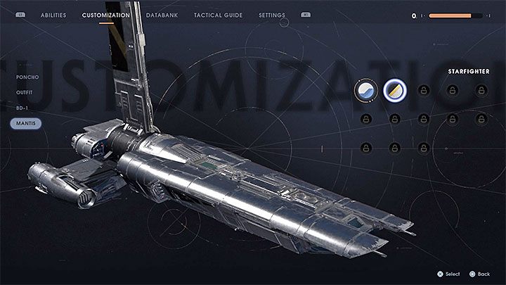 The Mantis spaceship also has different skins - Is it possible to change the appearance of the main character in Fallen Order? - Hero and team - Star Wars Jedi Fallen Order Guide