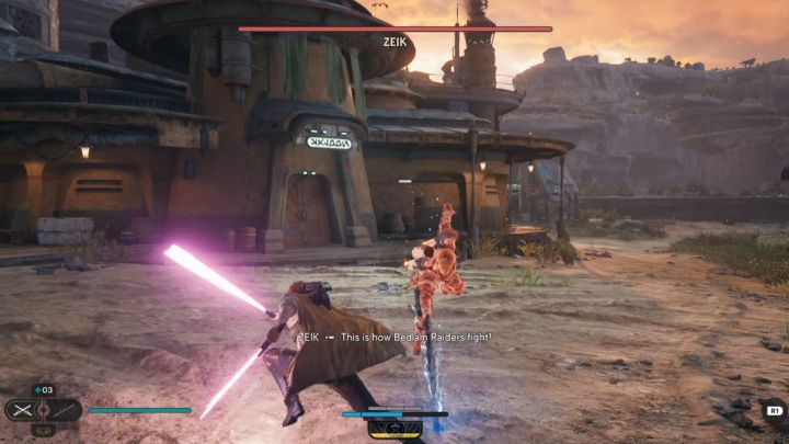 Zeik is one of the simpler opponents and you can treat him as a mini-boss - Jedi Survivor: How to defeat the boss Zeik? - Bosses - Star Wars Jedi Survivor guide