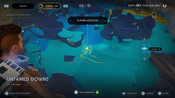 There is a wreck near the above-described plant - Jedi Survivor: Untamed Downs - list of secrets (part 1) - Koboh - Star Wars Jedi Survivor guide