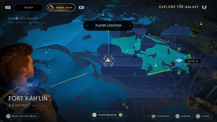 From there, walk ahead and jump to another ledge - Jedi Survivor: Untamed Downs - list of secrets (part 1) - Koboh - Star Wars Jedi Survivor guide