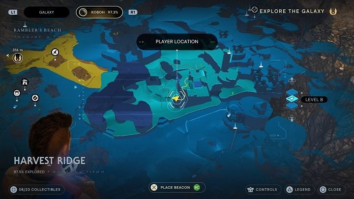 From the large gate, go right and mount one of the Nekkos - Jedi Survivor: Harvest Ridge - list of secrets - Koboh - Star Wars Jedi Survivor guide