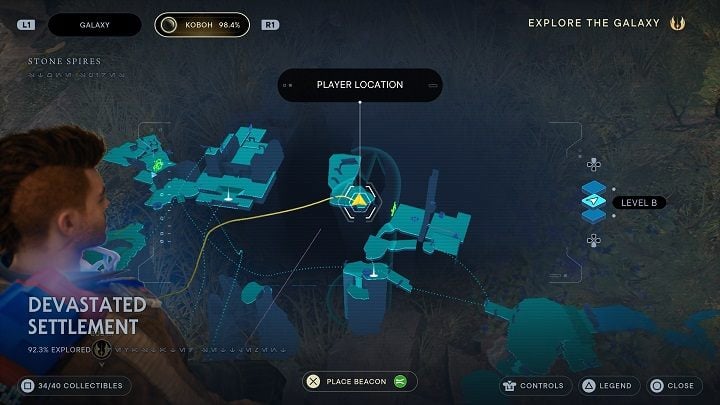 The plants are found in this area - Jedi Survivor: Devastated Settlement - list of secrets (part 2) - Koboh - Star Wars Jedi Survivor guide