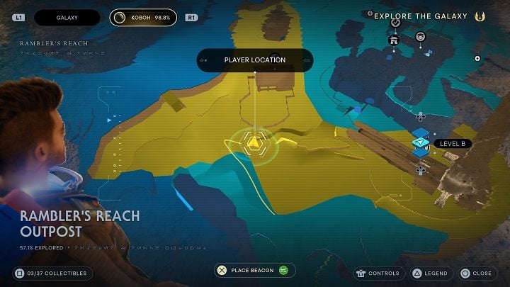 Nearby, by the fence, you'll find the seed pod - Jedi Survivor: Ramblers Reach Outpost - list of secrets (part 1) - Koboh - Star Wars Jedi Survivor guide