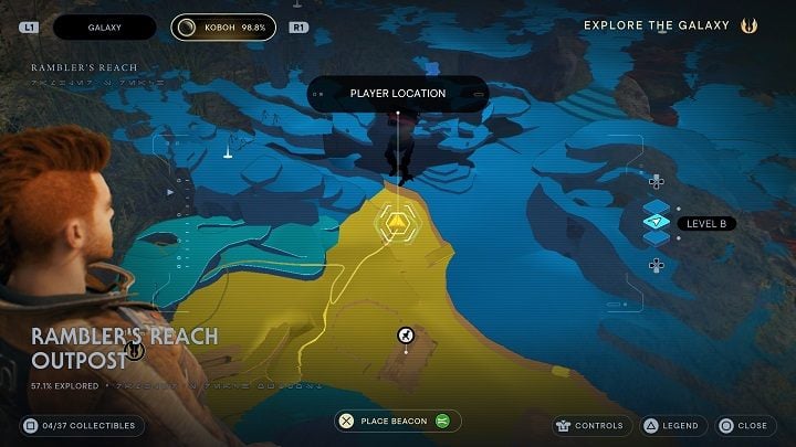 Leave the building and head toward the destroyed bridge - Jedi Survivor: Ramblers Reach Outpost - list of secrets (part 1) - Koboh - Star Wars Jedi Survivor guide