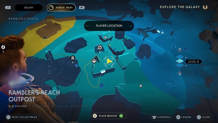 Inside you'll find clothing - Jedi Survivor: Ramblers Reach Outpost - list of secrets (part 1) - Koboh - Star Wars Jedi Survivor guide