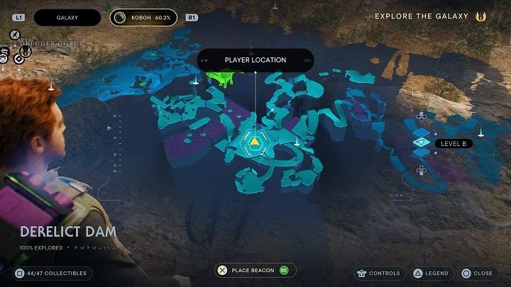 From the last seed go slightly to the right - you will find another portion of seeds - Jedi Survivor: Derelict Dam - list of secrets, part 3 - Koboh - Star Wars Jedi Survivor guide