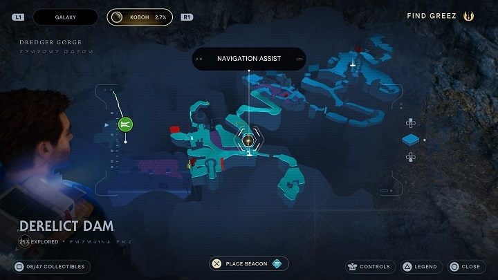 This is another priorite shard - Jedi Survivor: Derelict Dam - list of secrets, part 1 - Koboh - Star Wars Jedi Survivor guide