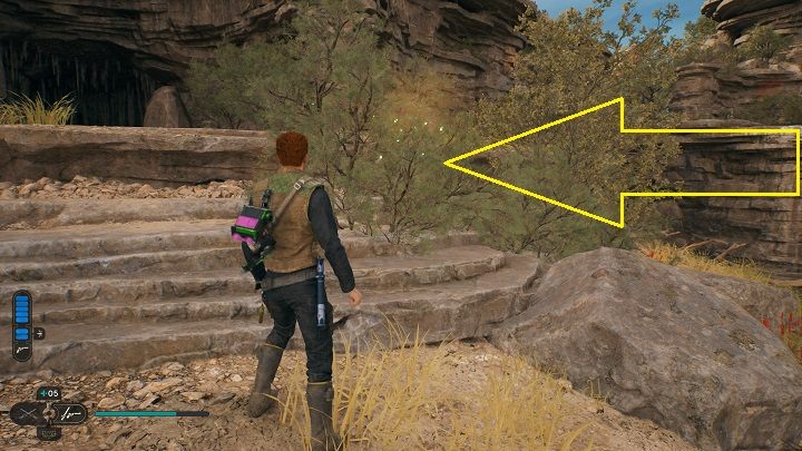 Some of them are a little lower, but still in the vicinity of the others - Jedi Survivor: Southern Reach - list of secrets, part 2 - Koboh - Star Wars Jedi Survivor guide