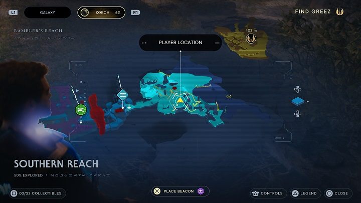 After climbing it, look for a nest where there is another priorite shard - Jedi Survivor: Southern Reach - list of secrets, part 1 - Koboh - Star Wars Jedi Survivor guide