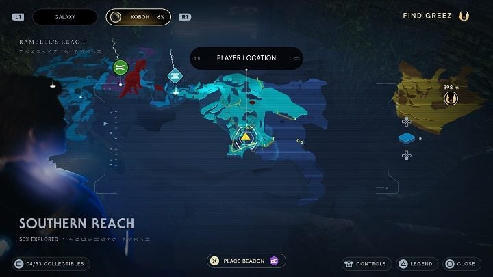 In a chest standing in a cave is a cosmetic item of Kashyyyk Paints - Jedi Survivor: Southern Reach - list of secrets, part 1 - Koboh - Star Wars Jedi Survivor guide