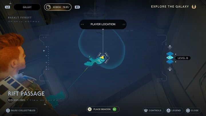 You'll find a Datadisc on nearby debris - Jedi Survivor: Rift Passage - list of secrets - Koboh - Star Wars Jedi Survivor guide