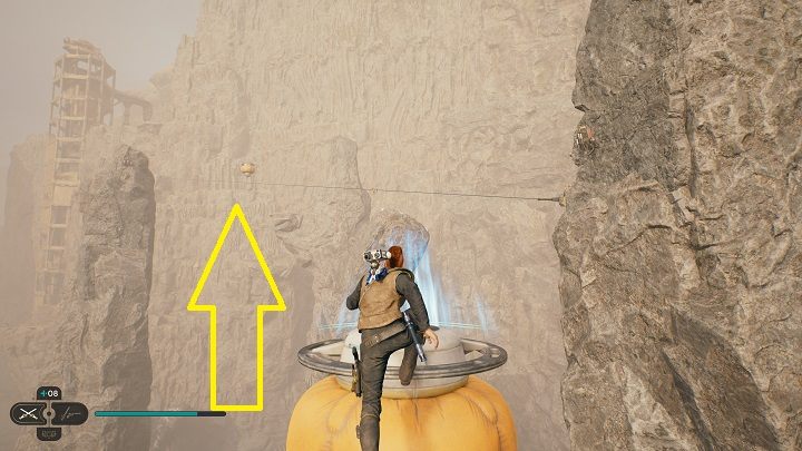 Jump over more balloons until you are finally forced to jump over a rope - and from it almost immediately to a nearby balloon - Jedi Survivor: Viscid Bog - list of secrets - Koboh - Star Wars Jedi Survivor guide