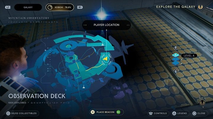 After climbing up, head to the left - you will be able to see the essence, which will increase your HP - Jedi Survivor: Observation Deck - list of secrets - Koboh - Star Wars Jedi Survivor guide