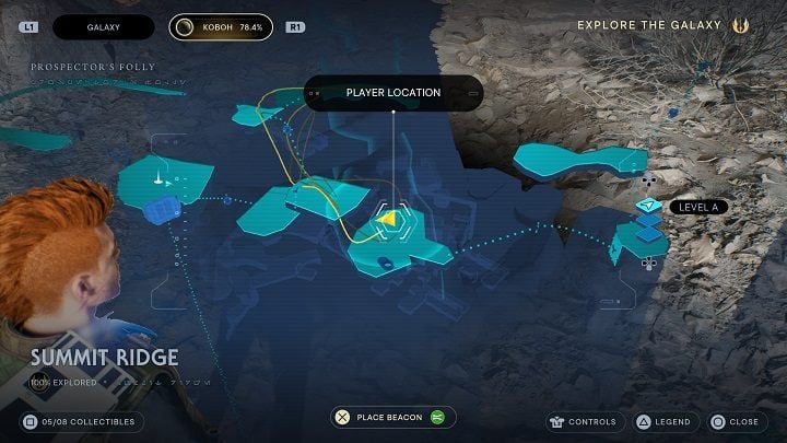 To the left of the previous collectible there is another seed pod - Jedi Survivor: Summit Ridge - list of secrets - Koboh - Star Wars Jedi Survivor guide