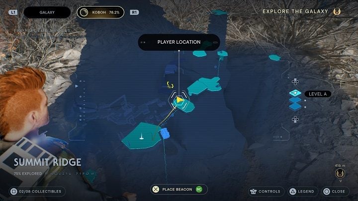 Go further using the balloon and go to the left on the next platform - you will find a seed bush there - Jedi Survivor: Summit Ridge - list of secrets - Koboh - Star Wars Jedi Survivor guide