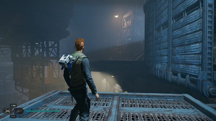 After a series of walls to run, you will have to use a rope with a hook to land - Jedi Survivor: Imperial Post 8L-055 - list of secrets - Koboh - Star Wars Jedi Survivor guide