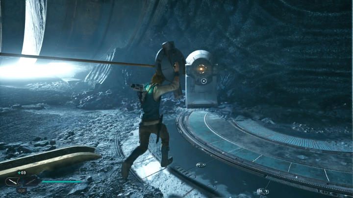 Cross the bridge - Star Wars Jedi Survivor: Find Gyro Module - Walkthorugh - Star Wars Jedi Survivor guide