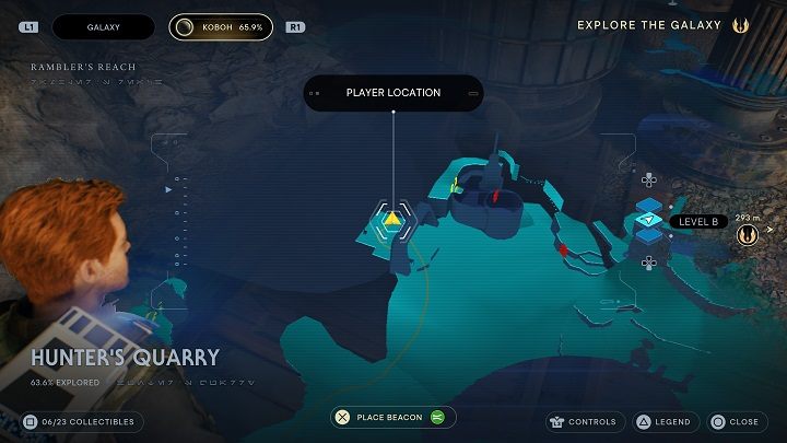 To the right of Chest #2 you'll find a corpse that can be scanned - Jedi Survivor: Hunters Quarry - list of secrets - Koboh - Star Wars Jedi Survivor guide