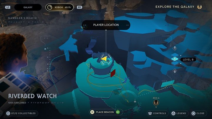 Enter the building and go straight - Jedi Survivor: Riverbed Watch - list of secrets - Koboh - Star Wars Jedi Survivor guide