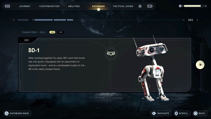 The friendly droid has appeared in Jedi Fallen Order - Star Wars Jedi Survivor: List of all companions - Basics - Star Wars Jedi Survivor guide