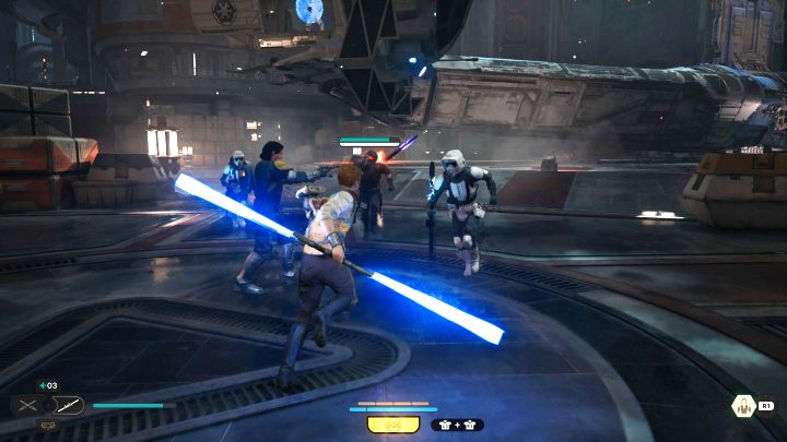 Bode is able to help you in fights and you can also order him which opponents to attack - Star Wars Jedi Survivor: List of all companions - Basics - Star Wars Jedi Survivor guide