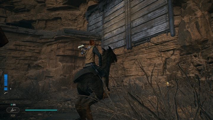 Mount a Nekko and return to the aforementioned building - Jedi Survivor: Foothilll Falls - list of secrets - Koboh - Star Wars Jedi Survivor guide