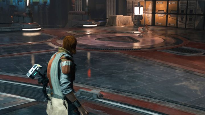 Next to Mantis you can encounter a Scavenger Droid - Jedi Survivor: Hangar 2046-C on Coruscant - list of secrets - Coruscant - Star Wars Jedi Survivor guide