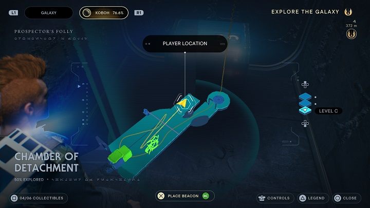 You will expose the second block, which should be pulled out - Jedi Survivor: Chamber of Detachment - list of secrets - Koboh - Star Wars Jedi Survivor guide