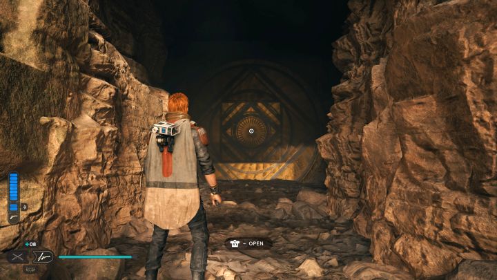 The secret entrance to the Chamber of Detachmentis hidden behind a waterfall and can also be seen on the holographic map - Jedi Survivor: The Chamber of Detachment on Koboh - Puzzles - Star Wars Jedi Survivor guide