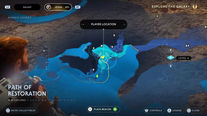 The Path of Restoration is a name of one of the smaller zones of Jedha - Jedi Survivor: Path of Restoration (Jedha) - puzzles - Puzzles - Star Wars Jedi Survivor guide