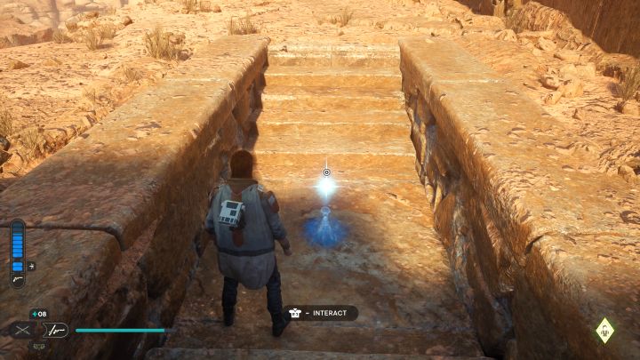 First you have to solve the Path of Persistence puzzle - we described it in detail in Puzzles chapter of the guide - Jedi Survivor: Path of Persistence on Jedha - list of secrets - Jedha - Star Wars Jedi Survivor guide