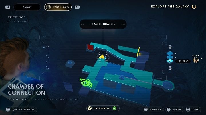 You will discover a chest hidden behind the vines - Jedi Survivor: Chamber of Connection - list of secrets - Koboh - Star Wars Jedi Survivor guide