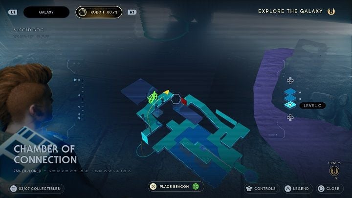 Behind the new passage, there's the only passage that will take you to the next databank entry - Jedi Survivor: Chamber of Connection - list of secrets - Koboh - Star Wars Jedi Survivor guide