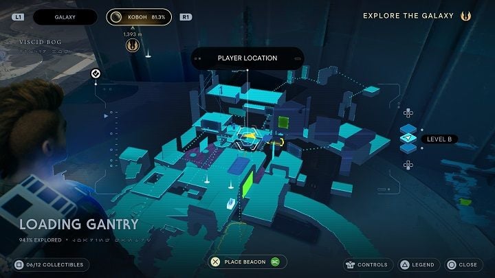 Then use the large elevator - Jedi Survivor: Loading Gantry - list of secrets - Koboh - Star Wars Jedi Survivor guide