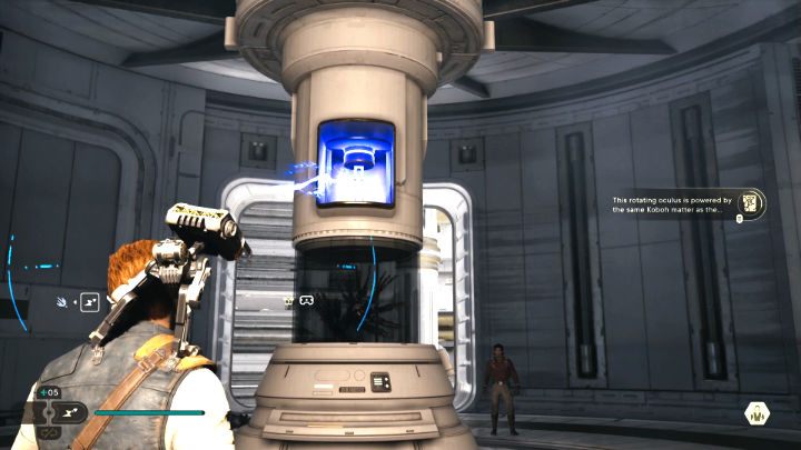 Interact with the terminal in the next location to open a circular room with two enemies - Star Wars Jedi Survivor: Confront Dagan at the Koboh Observatory - Walkthorugh - Star Wars Jedi Survivor guide