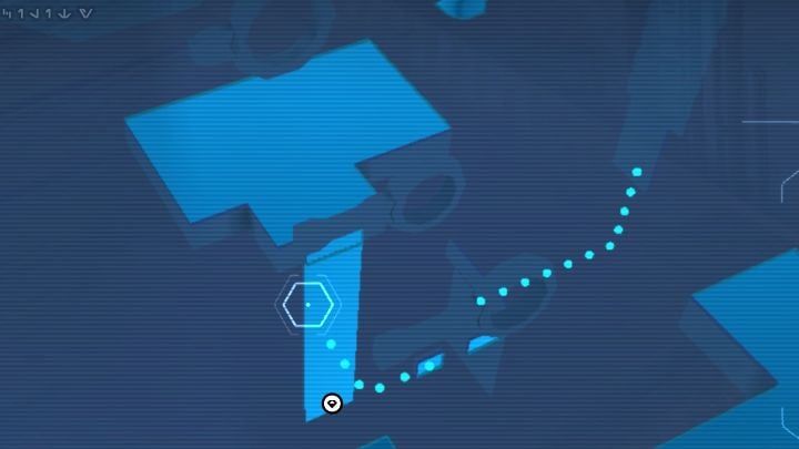 Soon after collecting the previous secret slide down the vertical wall, move to the left on the climbing walls, and avoid discharges - Jedi Survivor: Array Channel on Shattered Moon - list of secrets - Shattered Moon - Star Wars Jedi Survivor guide