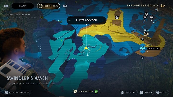 Found near the meditation point - Jedi Survivor: Swindlers Wash - list of secrets - Koboh - Star Wars Jedi Survivor guide