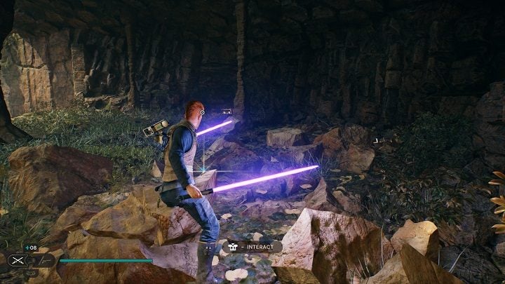 After collecting Seedpod #1, destroy the nearby column to discover a Priorite Shard - Jedi Survivor: Basalt Rift - list of secrets - Koboh - Star Wars Jedi Survivor guide