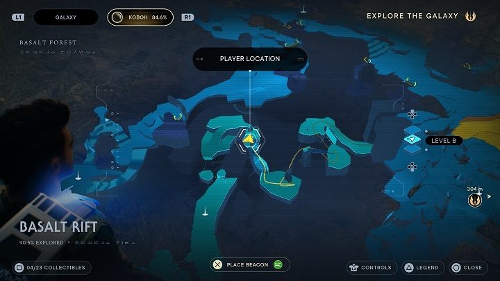 The Priorite Shard is in the upper area - Jedi Survivor: Basalt Rift - list of secrets - Koboh - Star Wars Jedi Survivor guide