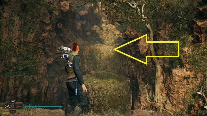 Back outside, follow the path to the left and descend even further - Jedi Survivor: Basalt Rift - list of secrets - Koboh - Star Wars Jedi Survivor guide