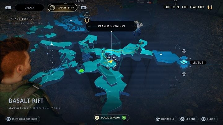 Once the area is clear, you can send BD-1 to open the chest - Jedi Survivor: Basalt Rift - list of secrets - Koboh - Star Wars Jedi Survivor guide