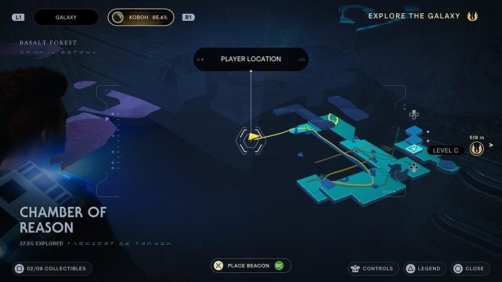 Getting to the Databank #3 location will see you solve some puzzles - Jedi Survivor: Chamber of Reason - list of secrets - Koboh - Star Wars Jedi Survivor guide