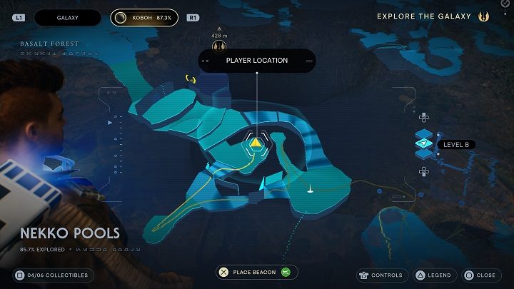 In the same square there is a second portion of seeds, also against a wall - Jedi Survivor: Nekko Pools - list of secrets - Koboh - Star Wars Jedi Survivor guide