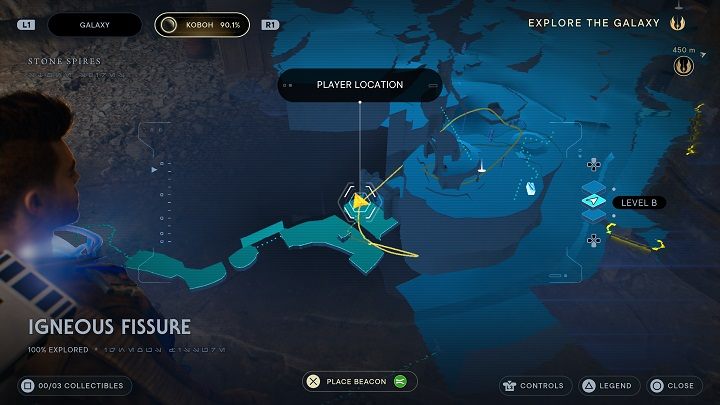 At the large gates serving as a shortcut is a Priorite Shard - Jedi Survivor: Magma Rift Passage - list of secrets - Koboh - Star Wars Jedi Survivor guide