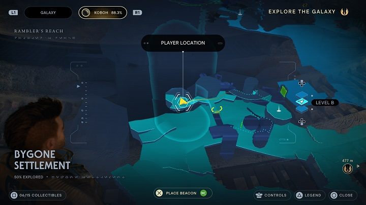 Walk straight until you reach the end - Jedi Survivor: Bygone Settlement - list of secrets - Koboh - Star Wars Jedi Survivor guide