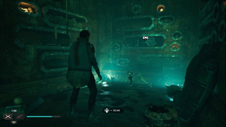 You have to scan the skeletons in the initial area of the crypt - Jedi Survivor: Crypt of Uhrma on Jedha) - list of secrets - Jedha - Star Wars Jedi Survivor guide