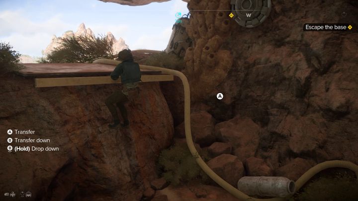 The corridor and ventilation system will finally lead you out into the fresh air - Star Wars Outlaws: Underworld - walkthrough - Toshara - Star Wars Outlaws Guide