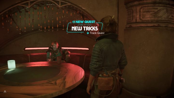 After completing the Underworld quest, go to Danka at Makal's Cantina - Star Wars Outlaws: New Tricks - walkthrough - Toshara - Star Wars Outlaws Guide